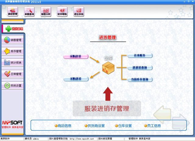 美萍服装进销存管理软件