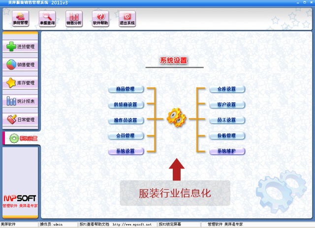 美萍服装信息化管理软件