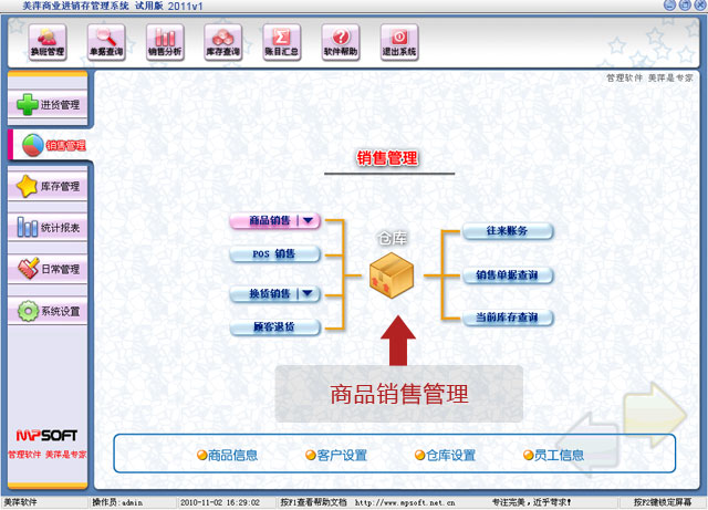 美萍商品销售管理软件