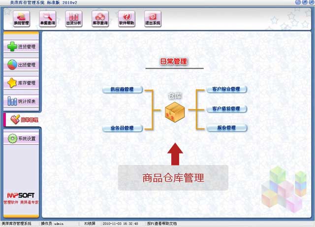 美萍商品仓库管理软件